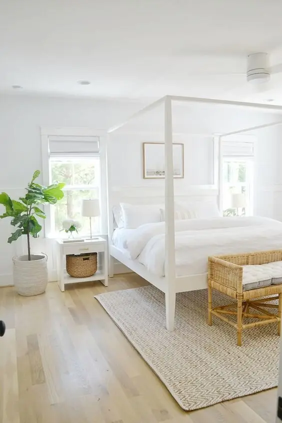 charming white bedroom