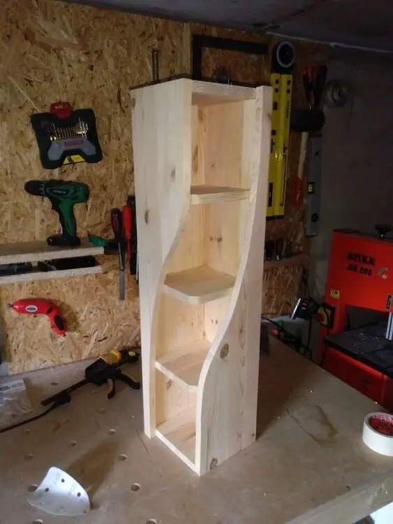 diy twisted shelf