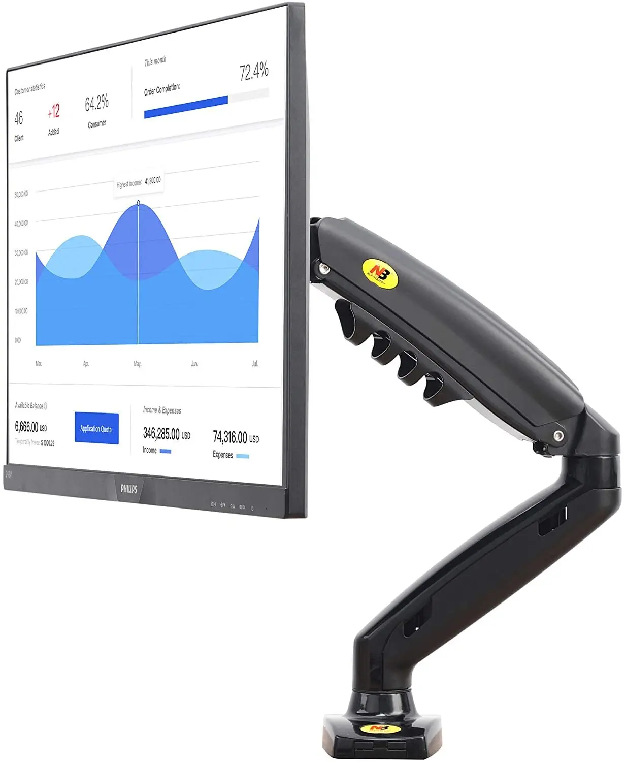 office monitor desk mount