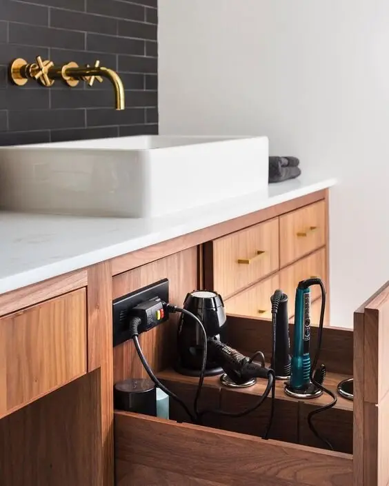 vanity power drawer