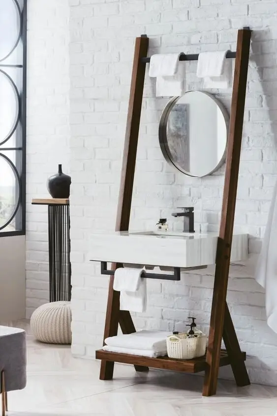 ladder bathroom vanity
