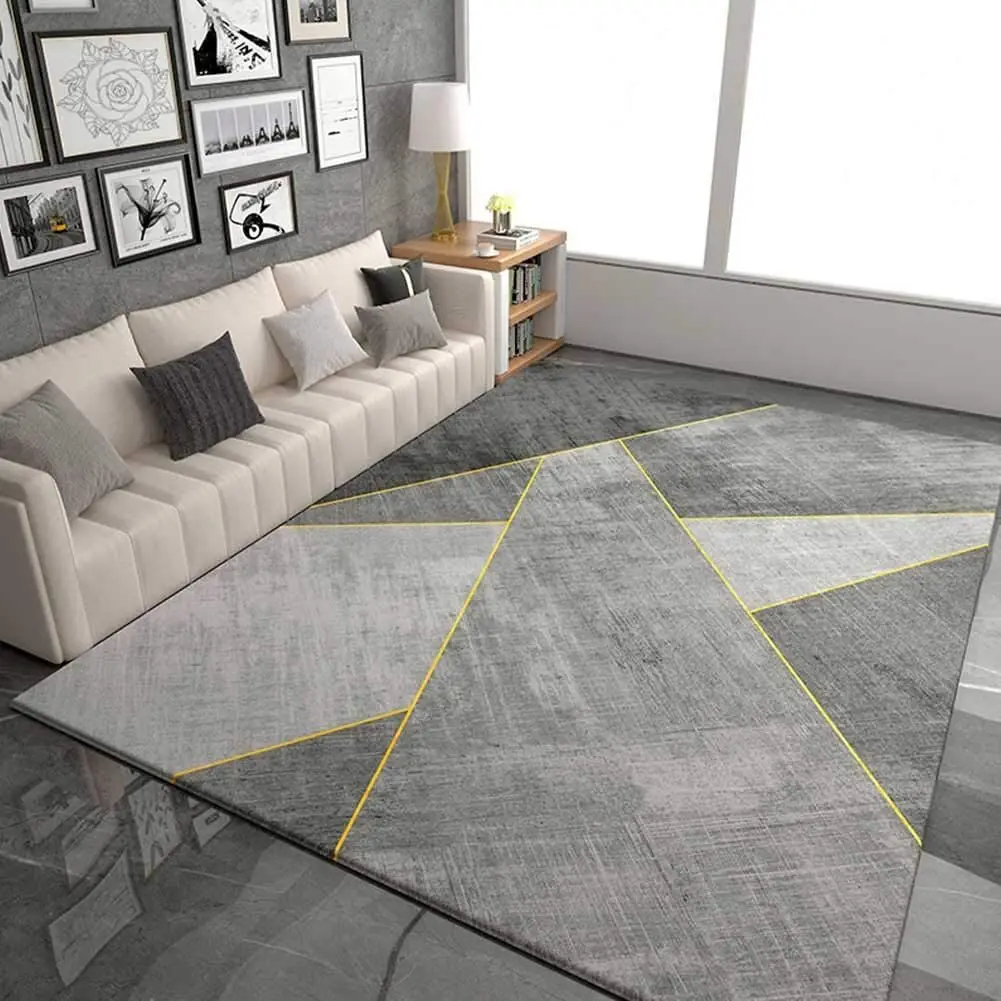 modern gray rug