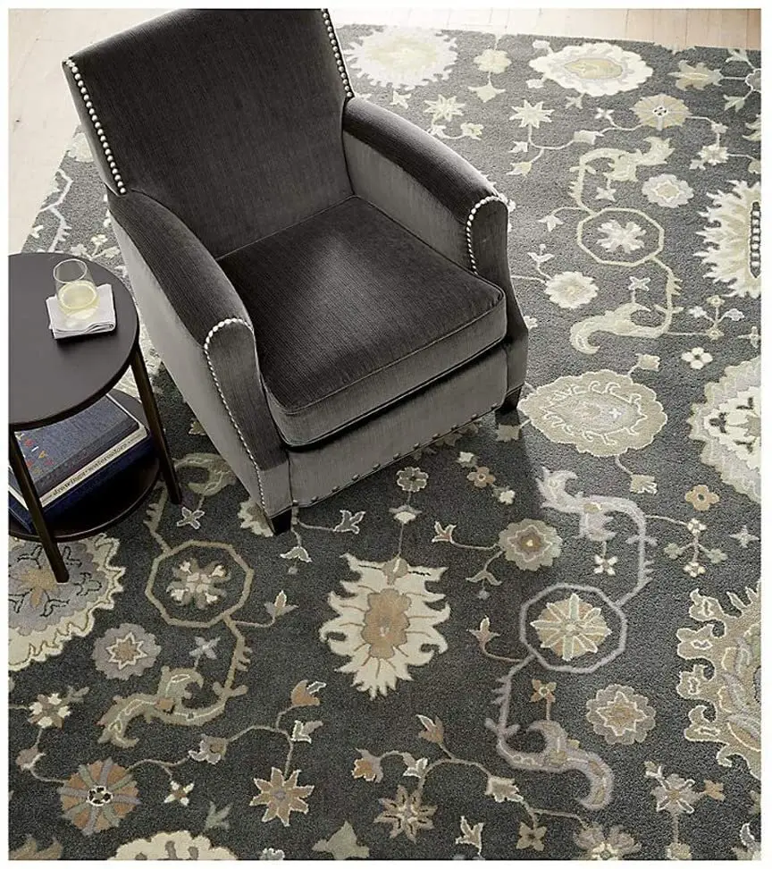 grey persian rug