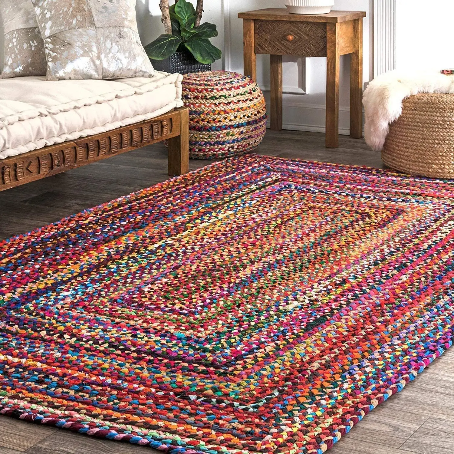 braided area rug