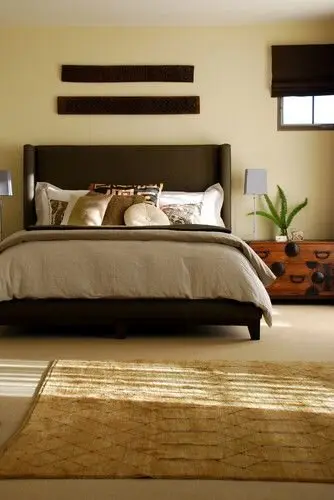 brown bedroom