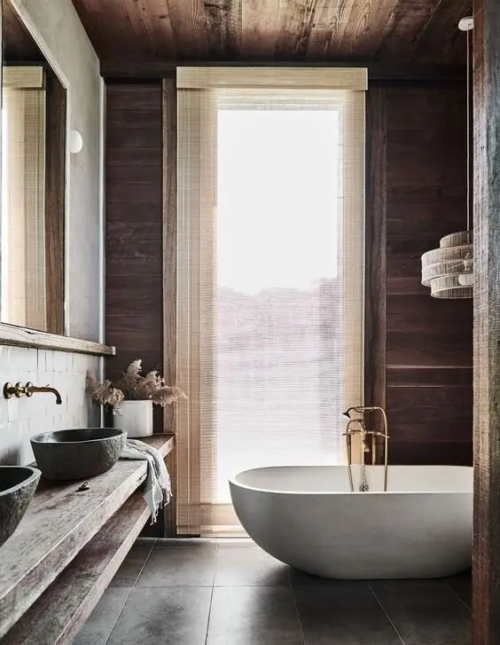 rustic bathroom