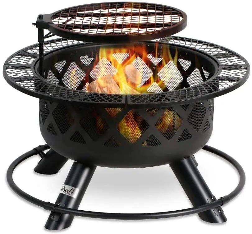 fire pit and grill