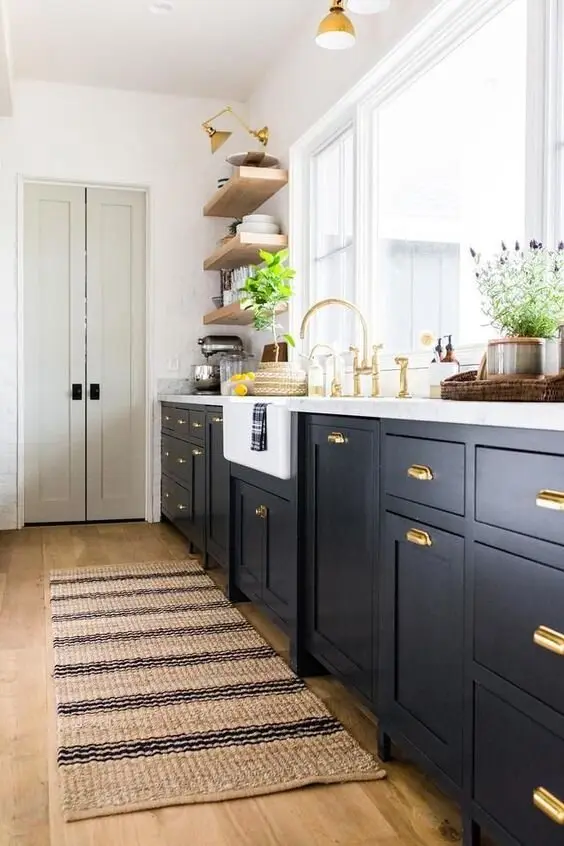 jute rug kitchen