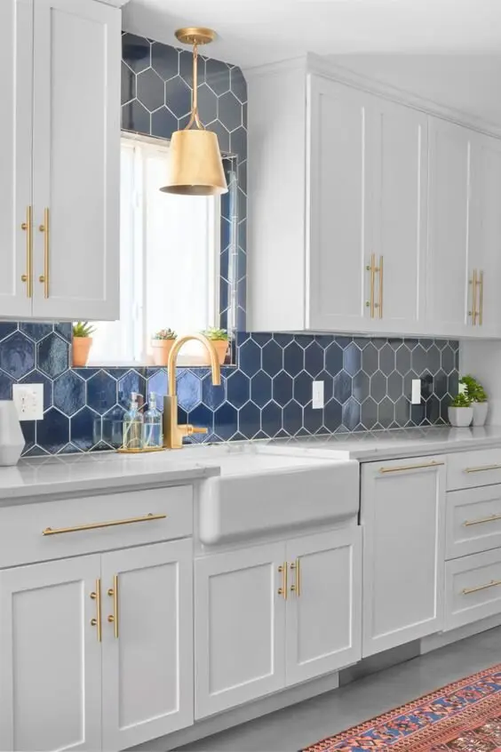 elegant white kitchen