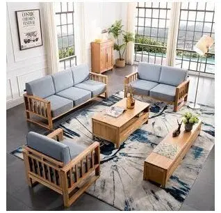 wooden sofa set