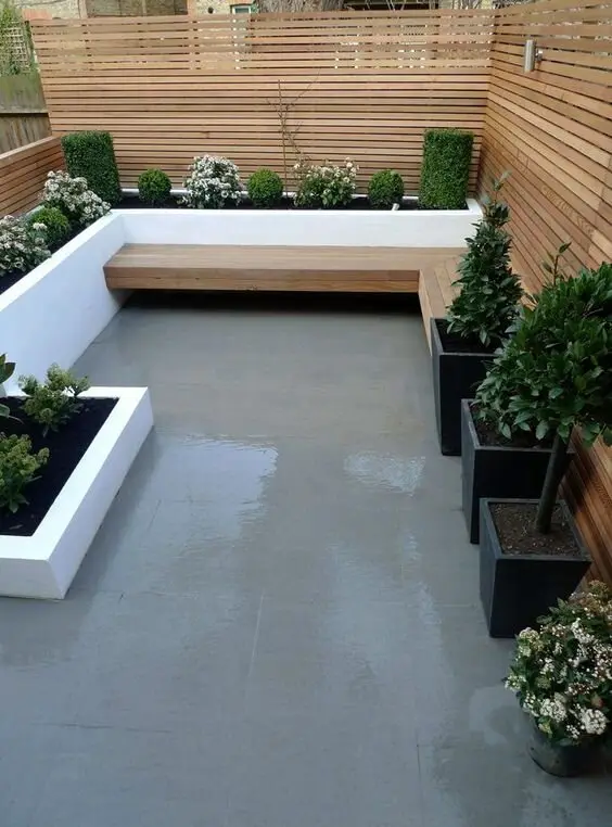 modern small garden