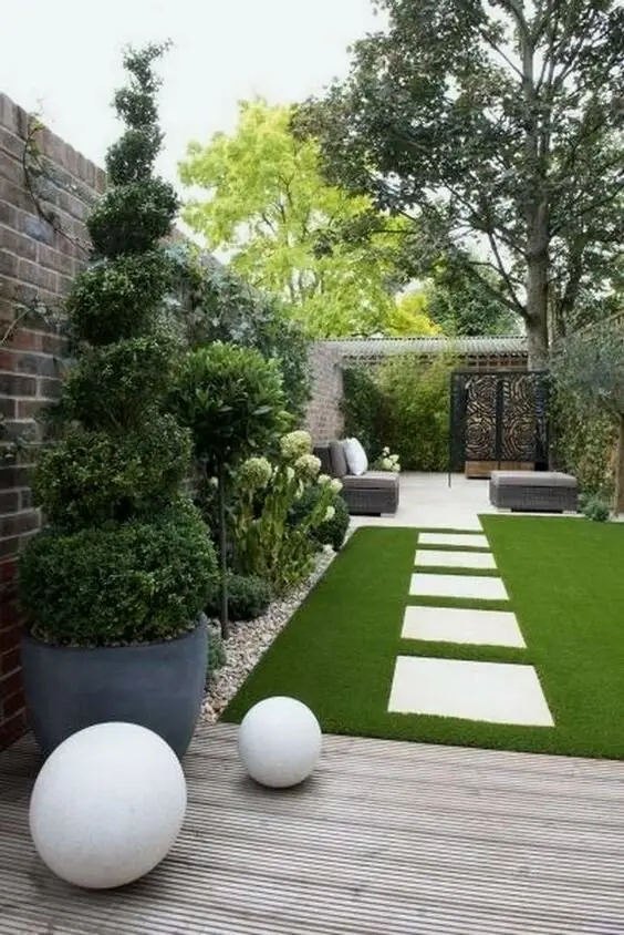 small backyard