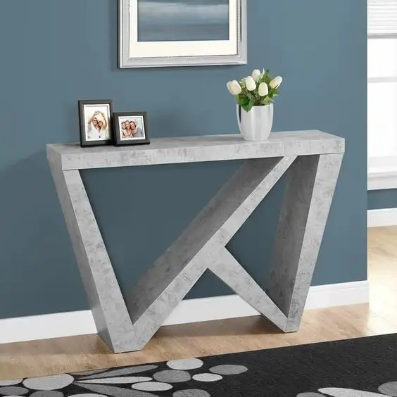 concrete console table