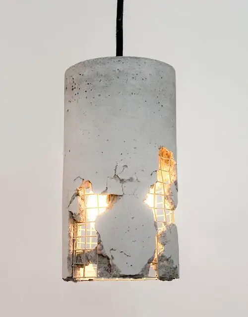 concrete pendant light