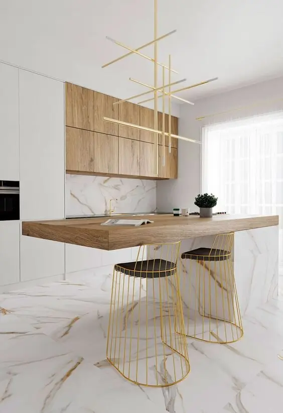 luxurious marbel kitchen