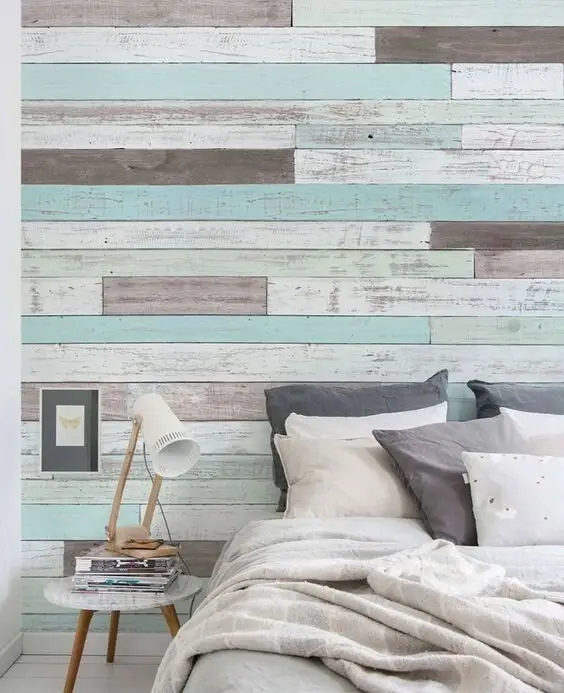 shabby chic wood wall