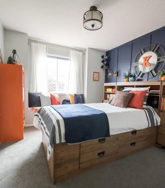 coastal bedroom for boys