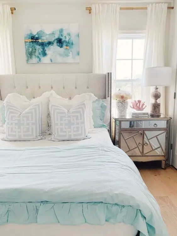 elegant coastal bedroom