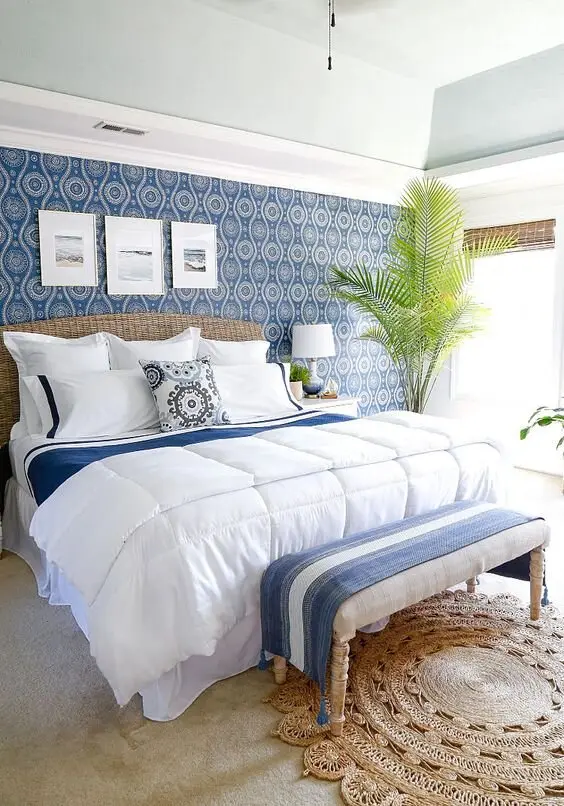 tropical coastal bedroom