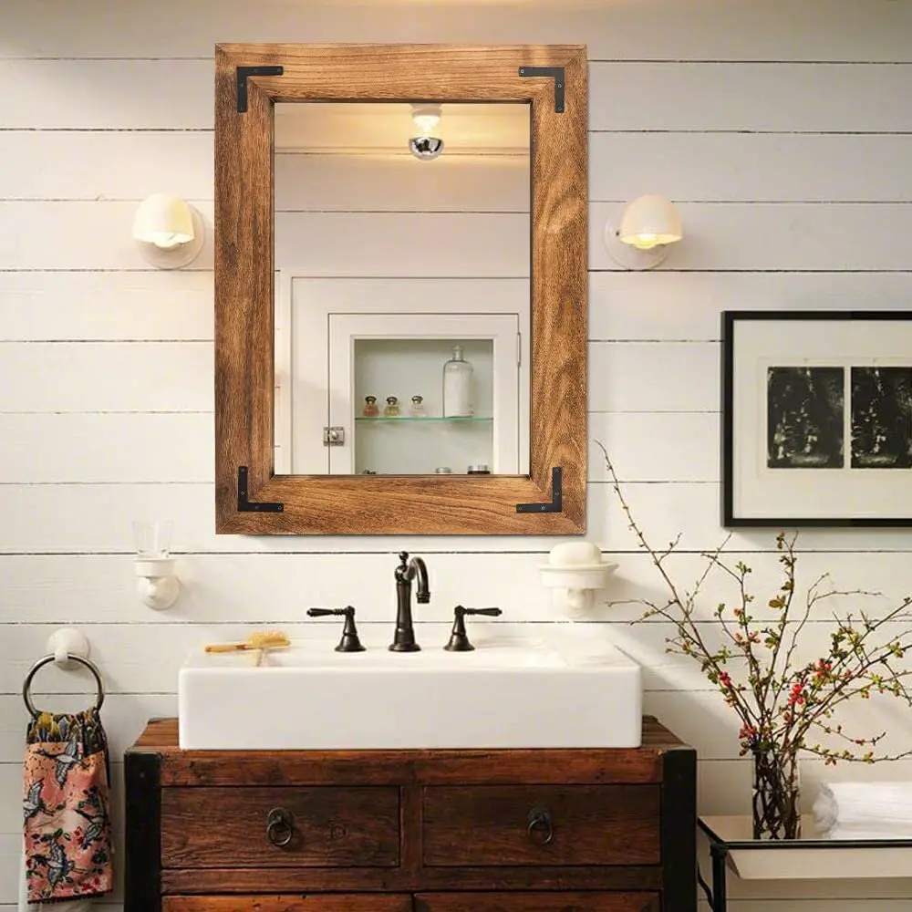 rustic bathroom mirror
