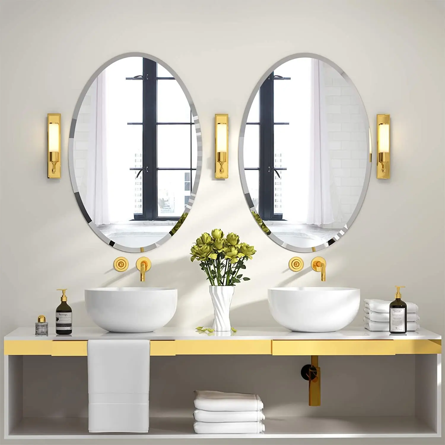 oval bathroom mirrors